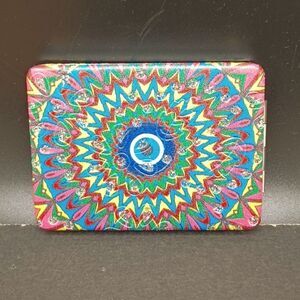 EVIL Eye of protection compact mirror case travel mandala looking glass